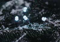 Vánoční LED osvětlení 10m - studené bílé, 100 diod