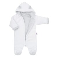 NEW BABY zimní overal SNOWY COLLECTION bílá vel. 74