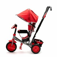 BABY MIX dětská tříkolka s LED světly LUX TRIKE růžová