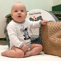 NEW BABY body s dlouhým rukávem ZEBRA EXCLUSIVE bílá vel. 86