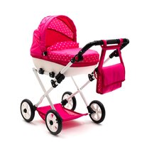 NEW BABY dětský kočárek pro panenky COMFORT růžová