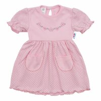 NEW BABY šatičky s krátkým rukávem SUMMER DRESS růžová vel. 62