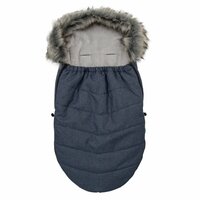 NEW BABY dětský fusak s kožíškem tmavě modrá NEW BABY dětský fusak s kožíškem tmavě modrá