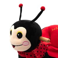 BABY MIX houpací hračka s melodií Beruška červená