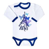NEW BABY body s dlouhým rukávem TOWNS modrá vel. 86