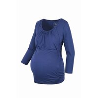 MILK &amp; LOVE těhotenské a kojící tričko Kangaroo modrá vel. XL
