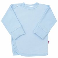 NEW BABY košilka s bočním zapínáním modrá vel. 68