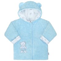NEW BABY zimní kabátek NICE BEAR modrá vel. 62