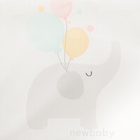 NEW BABY dětské rozkládací křeslo ELEPHANT šedá