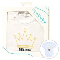 NEW BABY body s dlouhým rukávem Dieťa roka 2023 bílá vel. 50
