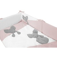 BELISIMA šestidílné dětské povlečení 90x120 cm MOUSE růžová