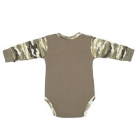 NEW BABY body s dlouhým rukávem ARMY GIRL zelená vel. 92