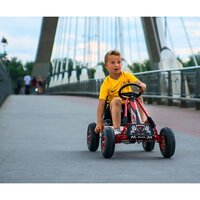 MILLY MALLY dětská šlapací motokára Go-kart Thor červená