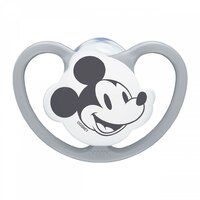 NUK šidítko 6-18 m Disney Mickey Mouse šedá
