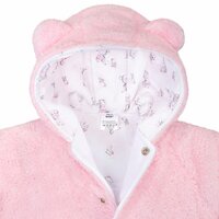NEW BABY zimní kabátek NICE BEAR růžová vel. 68