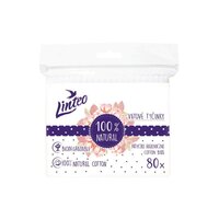 LINTEO 80 ks papírové vatové tyčinky v sáčku 100% NATURAL bílá LINTEO 80 ks papírové vatové tyčinky v sáčku 100% NATURAL bílá