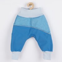 NEW BABY softshellové kalhoty modrá vel. 92