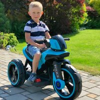 BABY MIX dětská elektrická motorka POLICE fialová