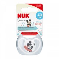 NUK šidítko 6-18 m Disney Mickey Mouse červená