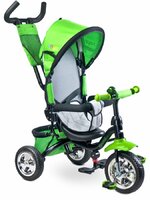 TOYZ dětská tříkolka s vodící tyčí TIMMY 2017 zelená