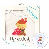 NEW BABY body s dlouhým rukávem Když nespím já, tak ani vy růžová vel. 68