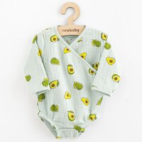 NEW BABY body s bočním zavazováním Avocado zelená vel. 74