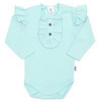 NEW BABY body s dlouhým rukávem STRIPES modrá vel. 80