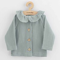 NEW BABY kabátek na knoflíky Luxury clothing Laura šedá vel. 92