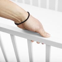 NEW BABY dětská postýlka se stahovací bočnicí a šuplíkem POLLY bílá