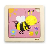 VIGA dřevěné puzzle pro nejmenší Včelka