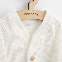 NEW BABY kabátek na knoflíky Luxury clothing Oliver bílá vel. 68