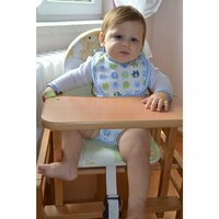 NEW BABY dětská jídelní židlička VICTORY hnědá