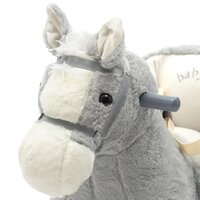 BABY MIX houpací hračka s melodií koník šedá