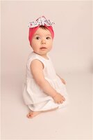 NEW BABY čepička FOR GIRLS DOTS růžová vel. 74