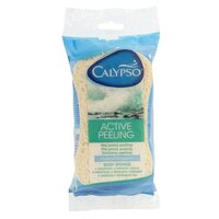 CALYPSO koupelová houba ACTIVE PEELING 1 ks bílá