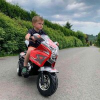 BABY MIX dětská elektrická motorka RACER bílá