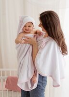 BELISIMA dětská osuška s žínkou a ručníkem Swaddle bílá