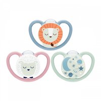 NUK šidítko Happy Nights 6-18 m 2 ks růžová