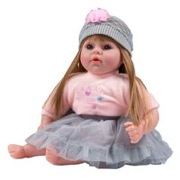PLAYTO mluvící a zpívající dětská panenka NINA 46 cm šedá