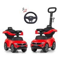 MILLY MALLY odrážedlo s vodící tyčí VOLKSWAGEN T-ROC červená