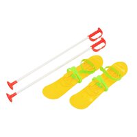 BABY MIX dětské lyže s vázáním a holemi BIG FOOT 42 cm žlutá BABY MIX dětské lyže s vázáním a holemi BIG FOOT 42 cm žlutá