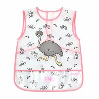 BABY ONO omyvatelný bryndák EMU růžová