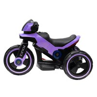 BABY MIX dětská elektrická motorka POLICE fialová