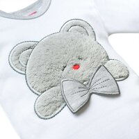 NEW BABY body s dlouhým rukávem Honey Bear s 3D aplikací vel. 80