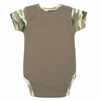 NEW BABY body s krátkým rukávem ARMY GIRL zelená vel. 92