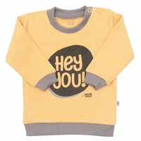 NEW BABY tričko s dlouhým rukávem WITH LOVE žlutá vel. 62