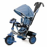 BABY MIX dětská tříkolka s LED světly LUX TRIKE modrá