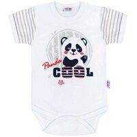 NEW BABY body s krátkým rukávem PANDA vel. 80