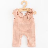 NEW BABY mušelínové lacláčky COMFORT CLOTHES růžová vel. 74