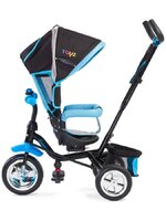 TOYZ dětská tříkolka s vodící tyčí TIMMY 2017 modrá